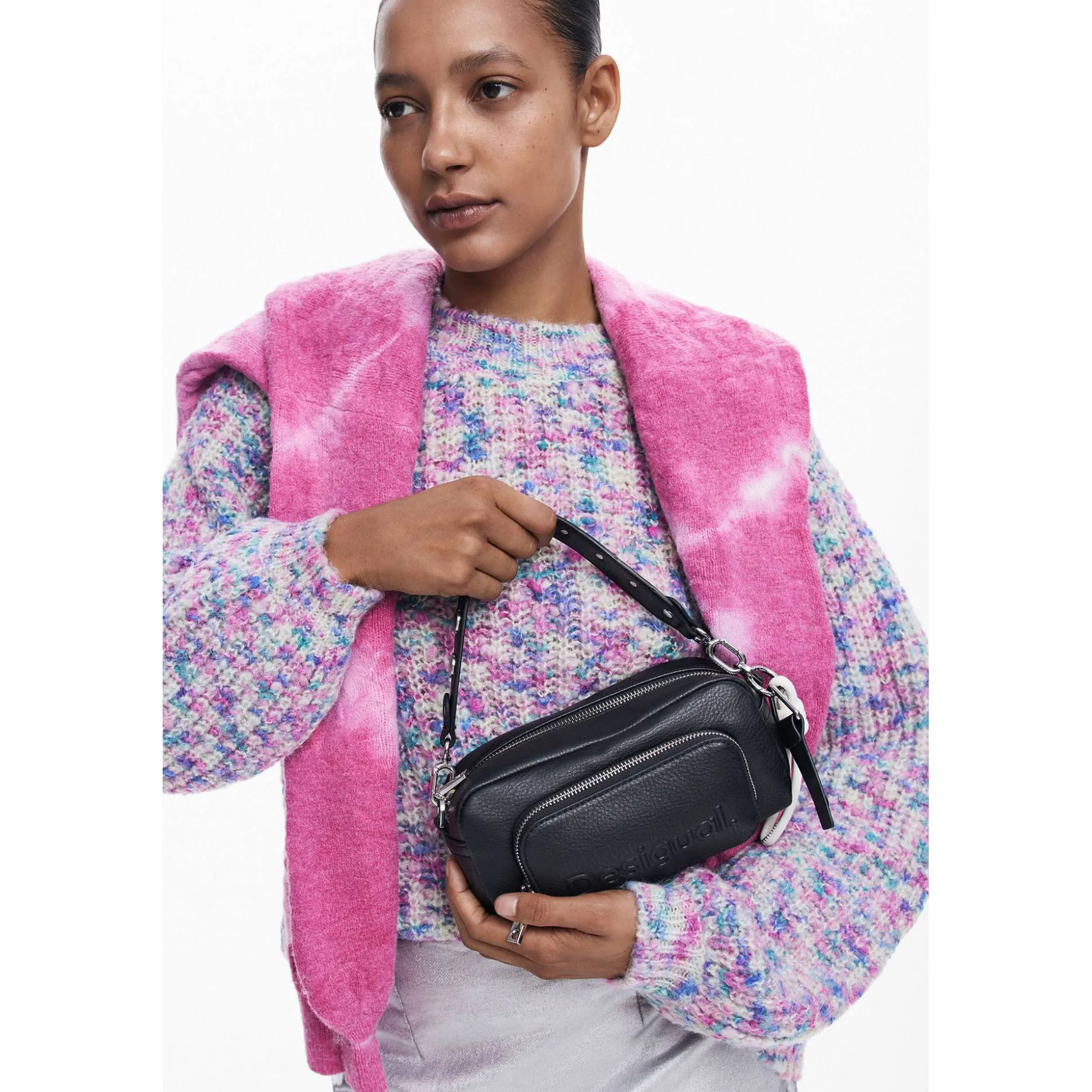 Desigual Sac bandouliere multi-poches zippe*Femme Sacs Bandoulière
