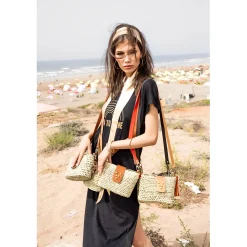 Virginie Darling Sac bandouliere panier Riviera Rock Micro*Femme Sacs Bandoulière