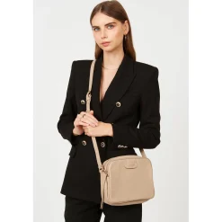 Lancaster Sac bandouliere zippe Dune*Femme Sacs Bandoulière