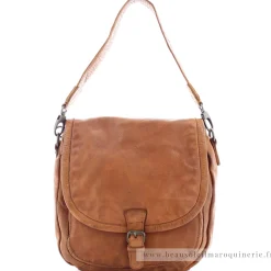 Gianni Conti Sac besace bandouliere a rabat en cuir Vintage*Femme Sacs Bandoulière