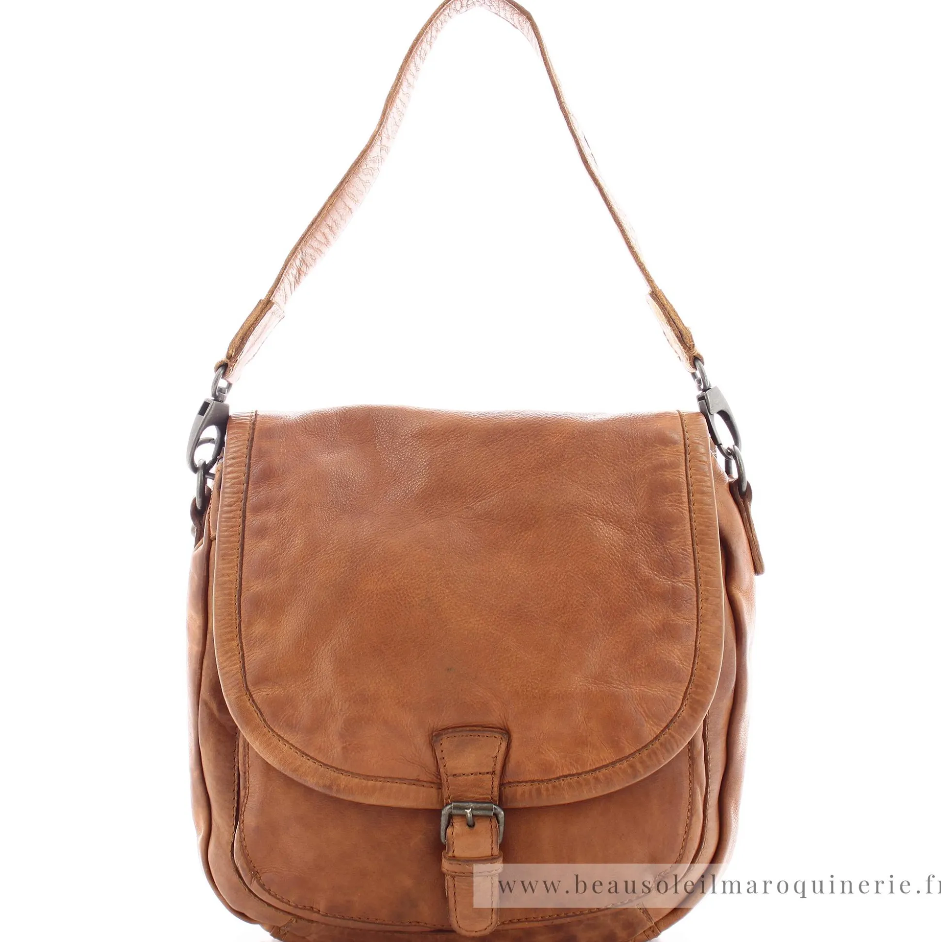 Gianni Conti Sac besace bandouliere a rabat en cuir Vintage*Femme Sacs Bandoulière