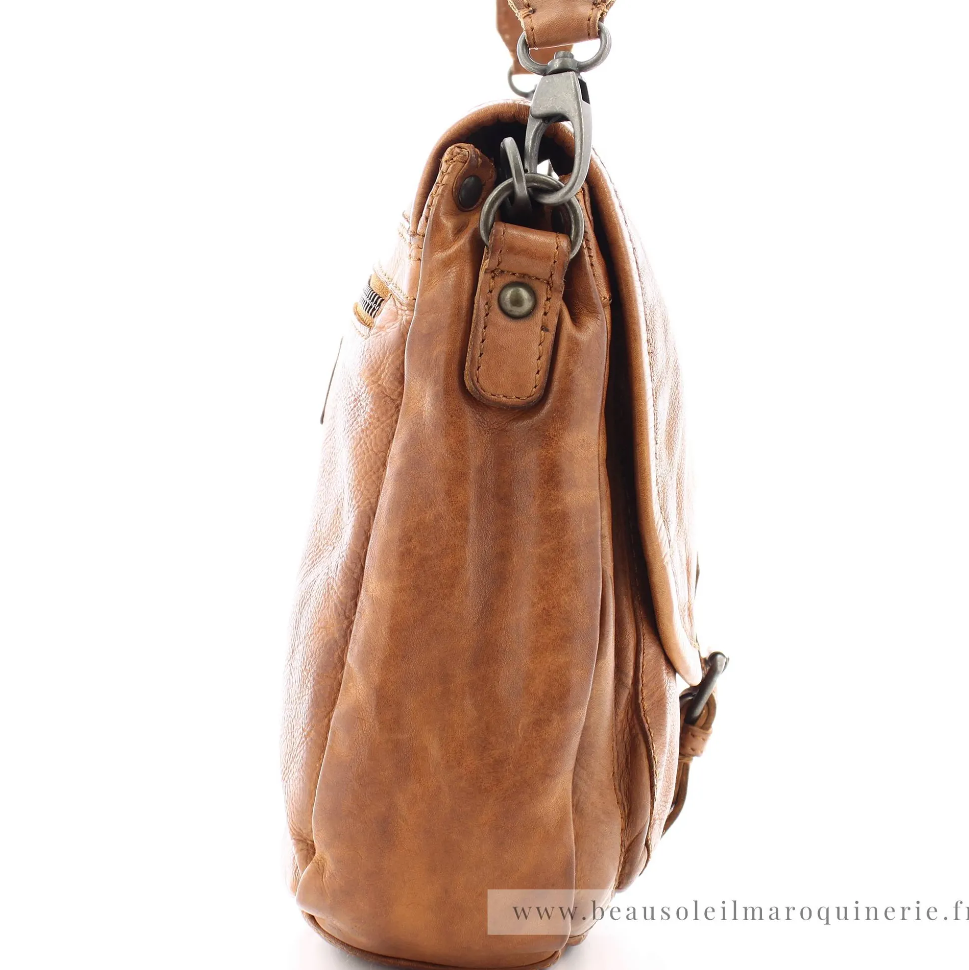 Gianni Conti Sac besace bandouliere a rabat en cuir Vintage*Femme Sacs Bandoulière