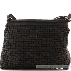 Biba Sac besace bandouliere tresse Kansas*Femme Sacs Bandoulière