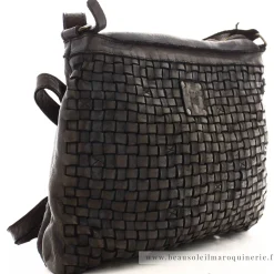 Biba Sac besace bandouliere tresse Kansas*Femme Sacs Bandoulière