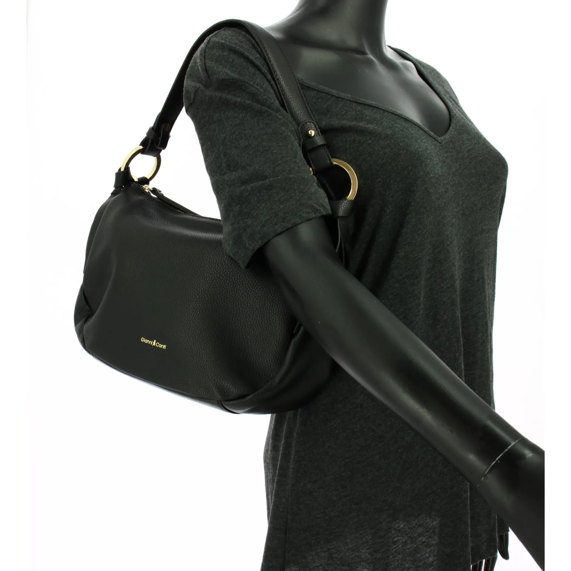 Gianni Conti Sac besace Delia en cuir pleine fleur*Femme Sacs Porté Épaule