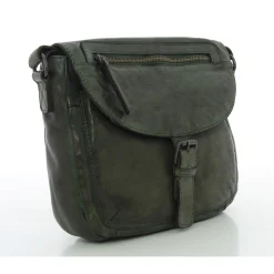 Gianni Conti Sac besace rabat cuir vintage*Femme Sacs Bandoulière