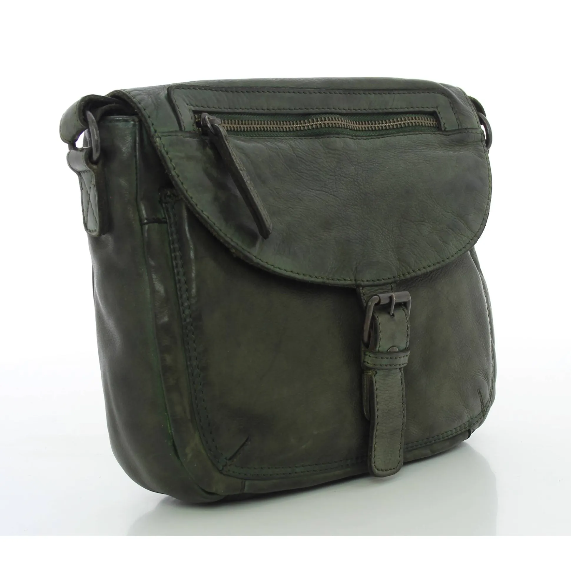 Gianni Conti Sac besace rabat cuir vintage*Femme Sacs Bandoulière