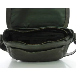 Gianni Conti Sac besace rabat cuir vintage*Femme Sacs Bandoulière
