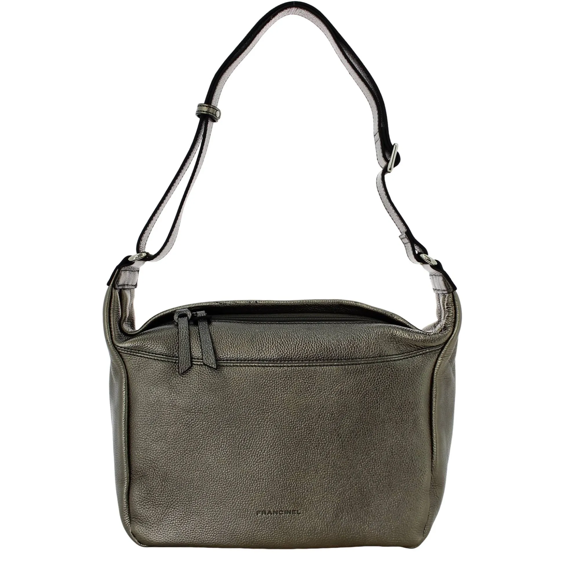 Francinel Sac besace zippe Dorothee cuir graine*Femme Sacs Bandoulière