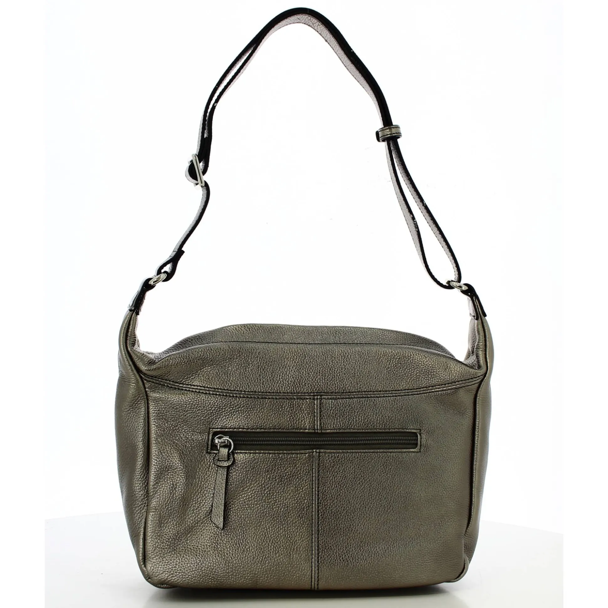 Francinel Sac besace zippe Dorothee cuir graine*Femme Sacs Bandoulière