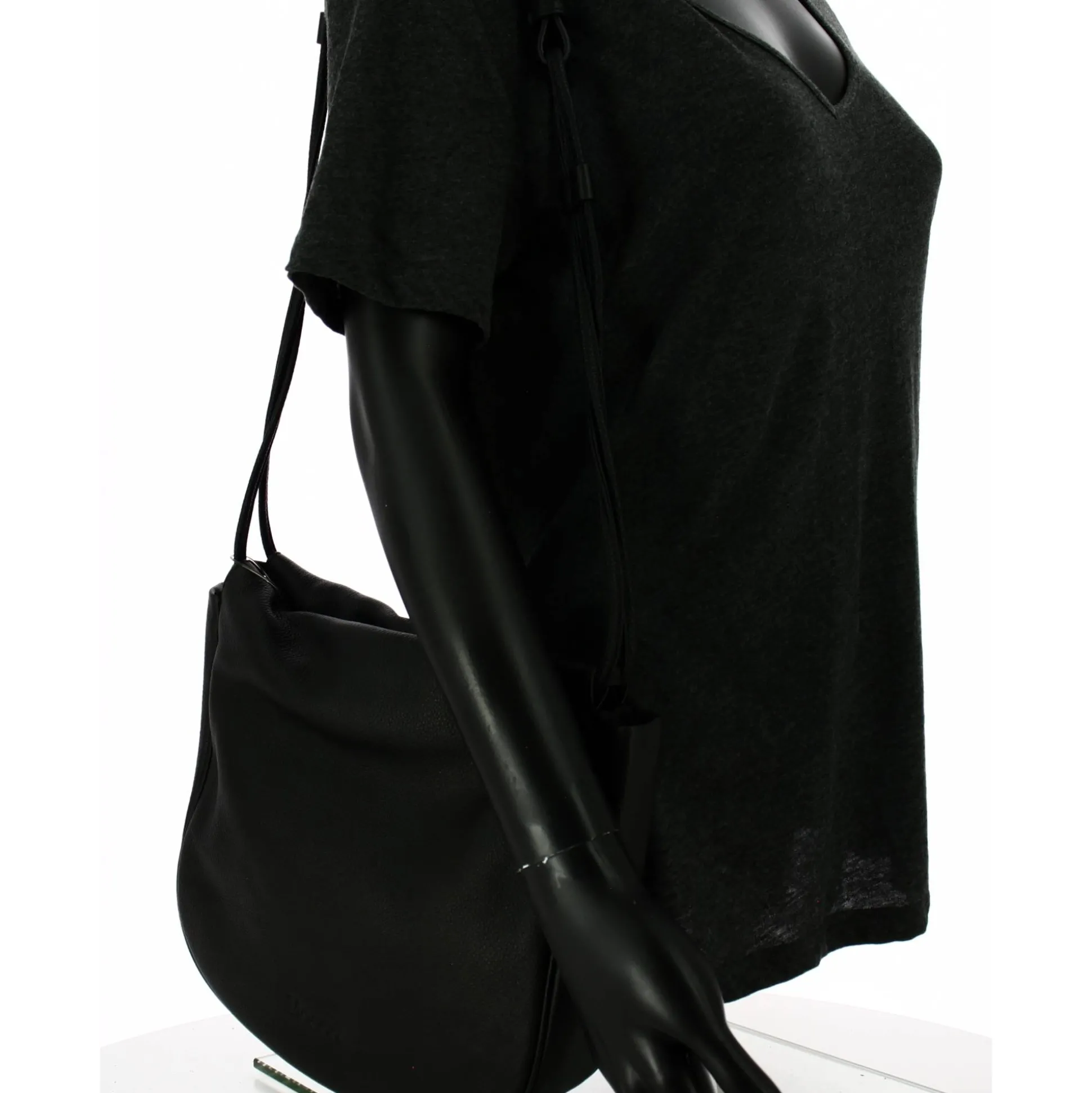 Mocca Sac bourse a bandouliere Julie en cuir*Femme Sacs Bandoulière