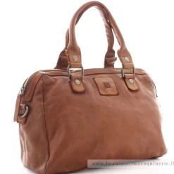 Biba Sac bowling Boston en cuir de vachette*Femme Sacs À Main