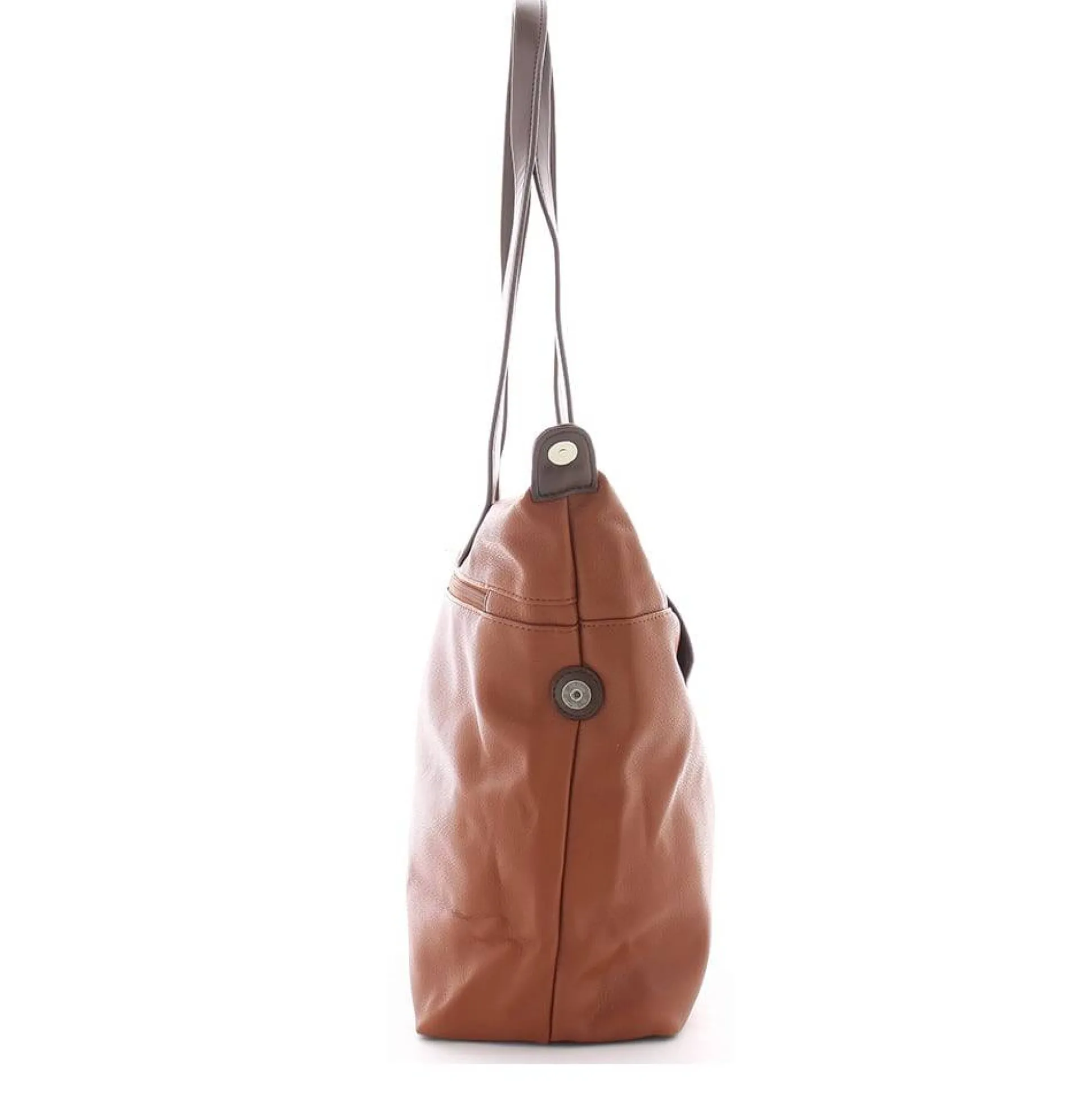 Mocca Sac cabas A4 similicuir avec poche enveloppe*Femme Sacs Cabas