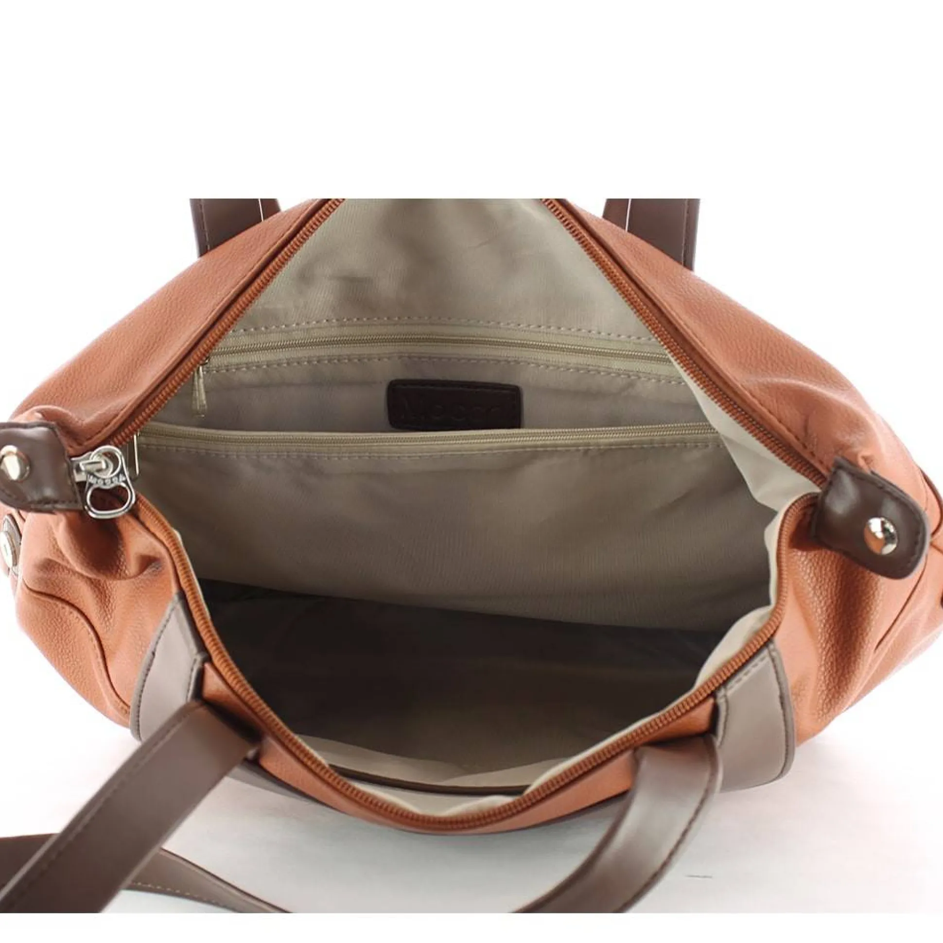 Mocca Sac cabas A4 similicuir avec poche enveloppe*Femme Sacs Cabas