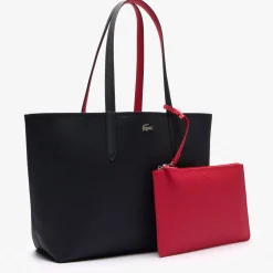 Lacoste Sac cabas Anna reversible bicolore avec pochette*Femme Sacs Cabas