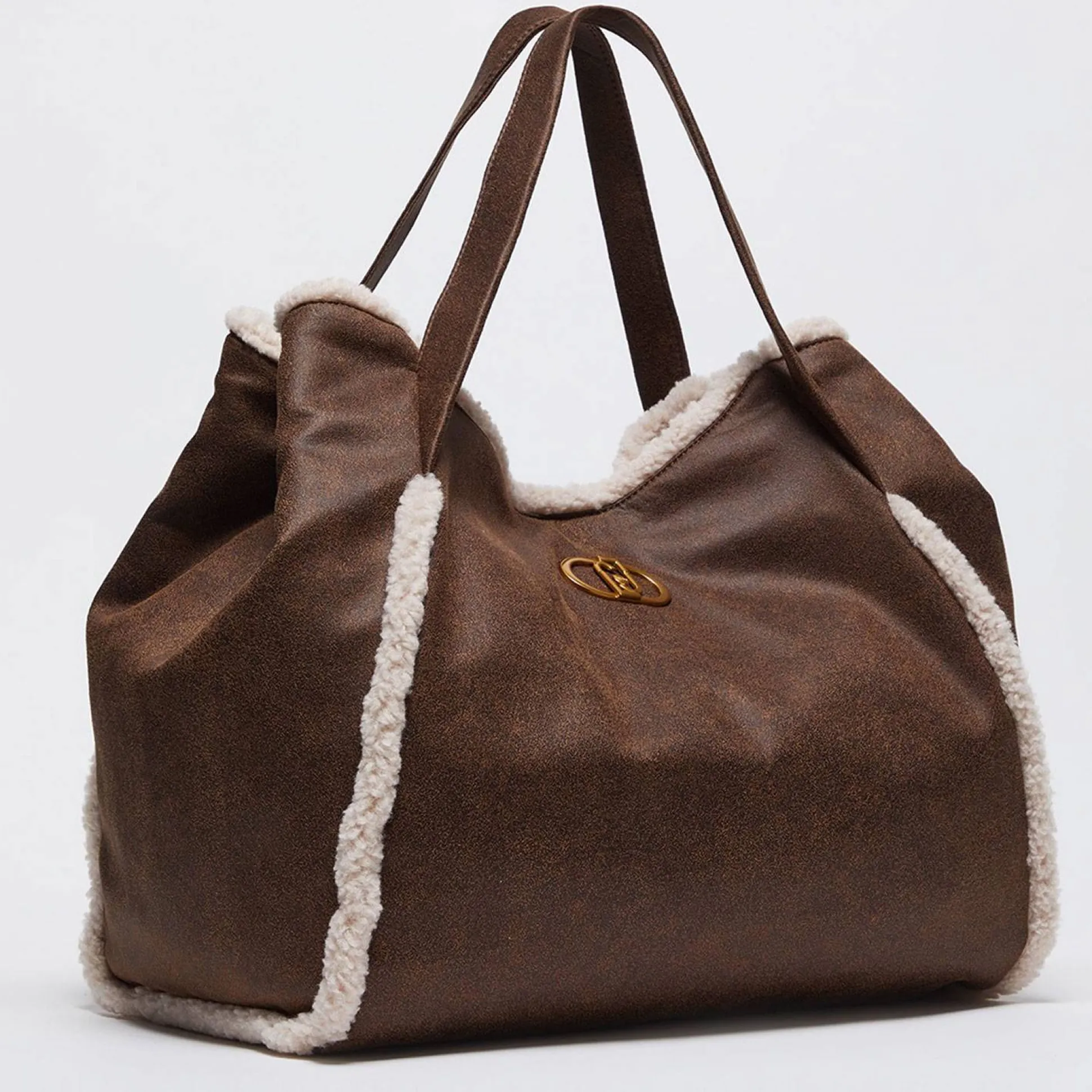 Liu Jo Sac cabas Cromite details teddy*Femme Sacs À Main
