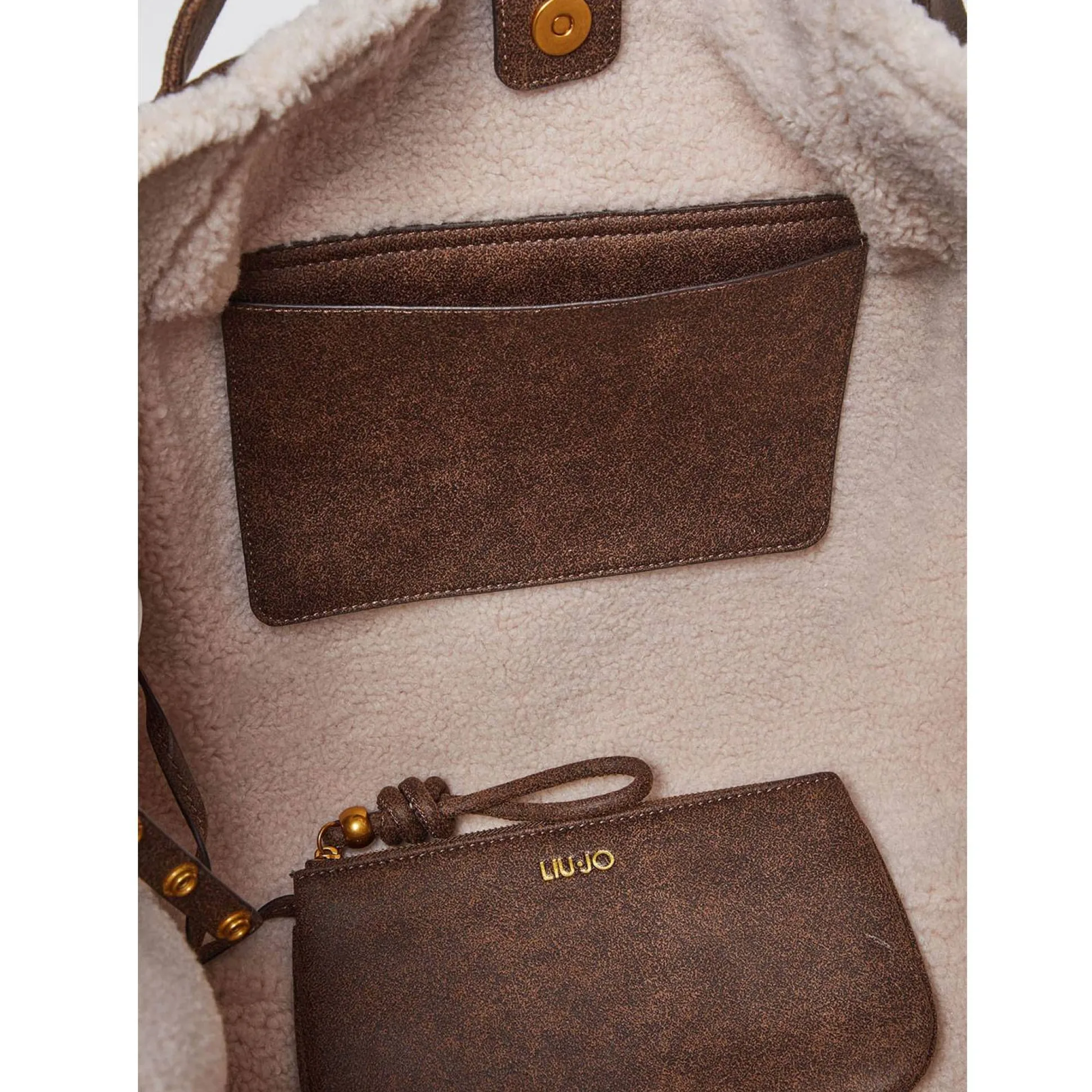 Liu Jo Sac cabas Cromite details teddy*Femme Sacs À Main