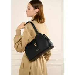 Lancaster Sac cabas epaule effet graine M Top Double*Femme Sacs Cabas