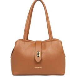 Lancaster Sac cabas epaule effet graine M Top Double*Femme Sacs Cabas