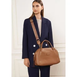 Lancaster Sac cabas main M zippe Dune en cuir*Femme Sacs À Main