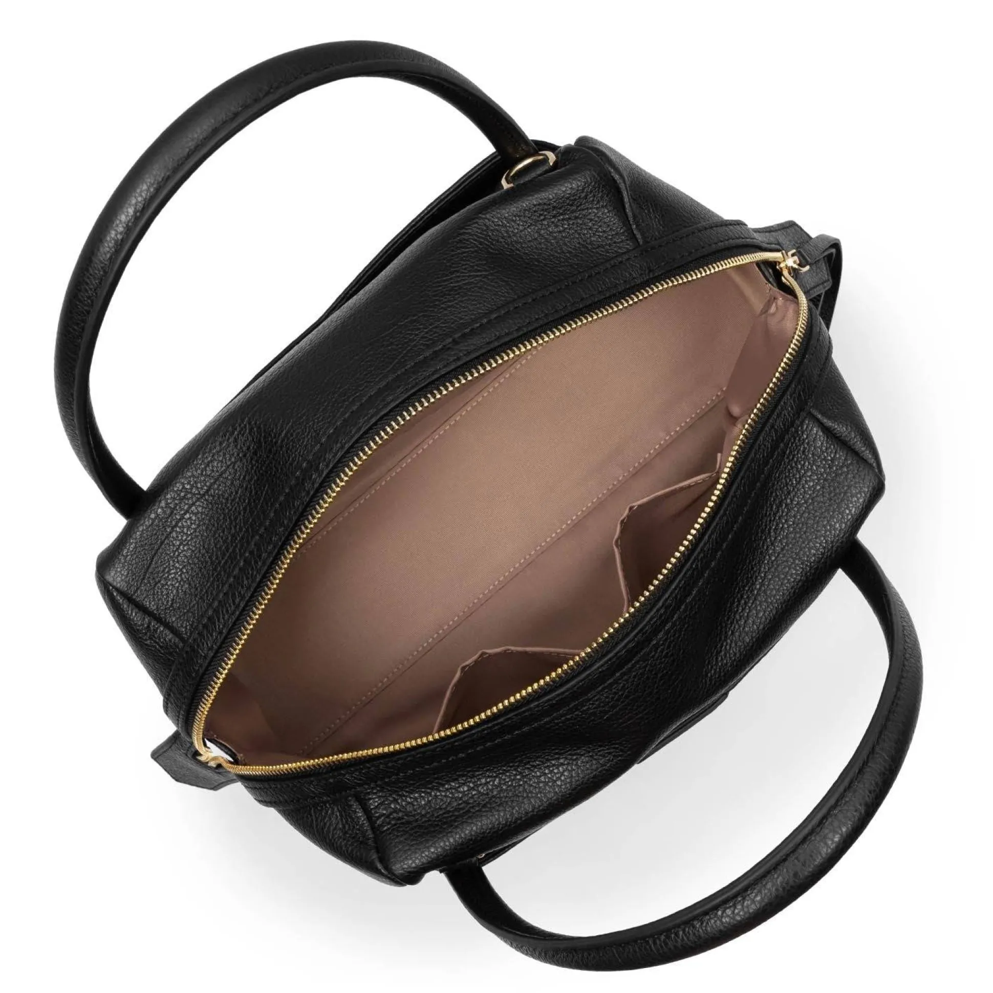 Lancaster Sac cabas main M zippe Dune en cuir*Femme Sacs À Main