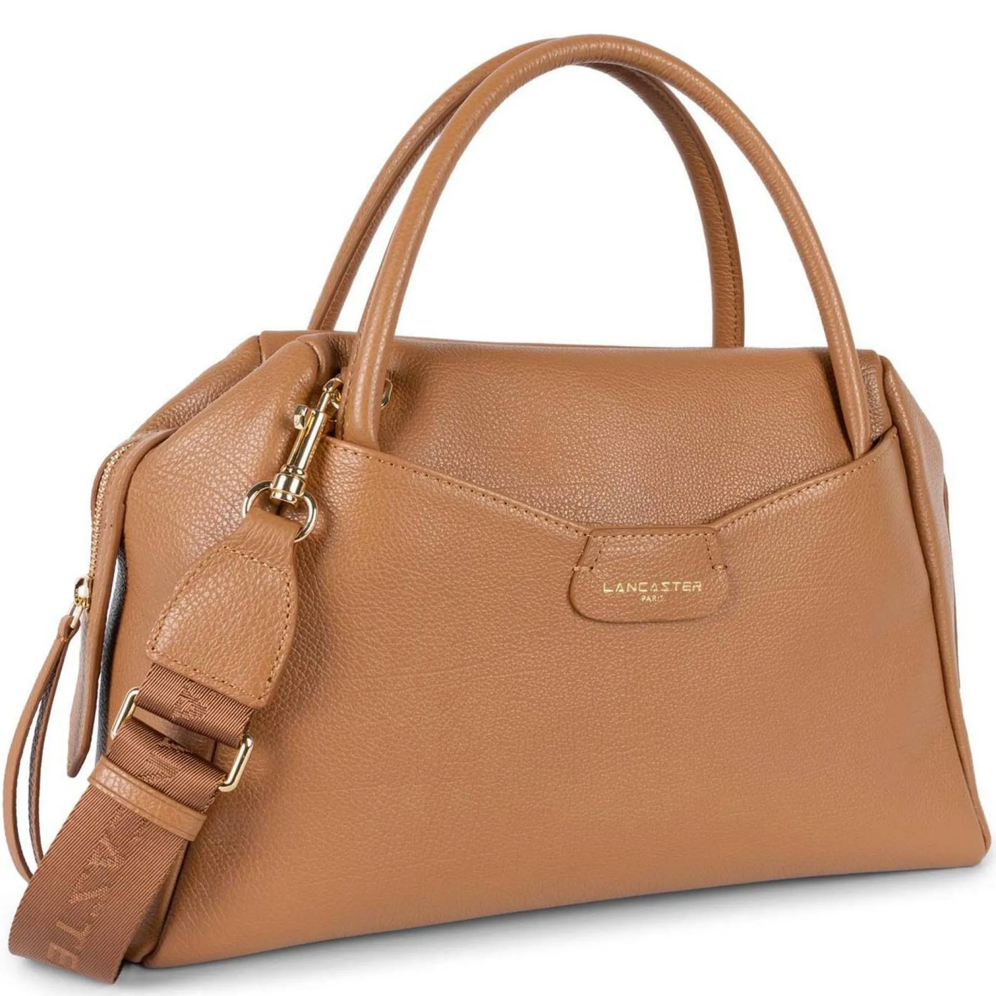 Lancaster Sac cabas main M zippe Dune en cuir*Femme Sacs À Main