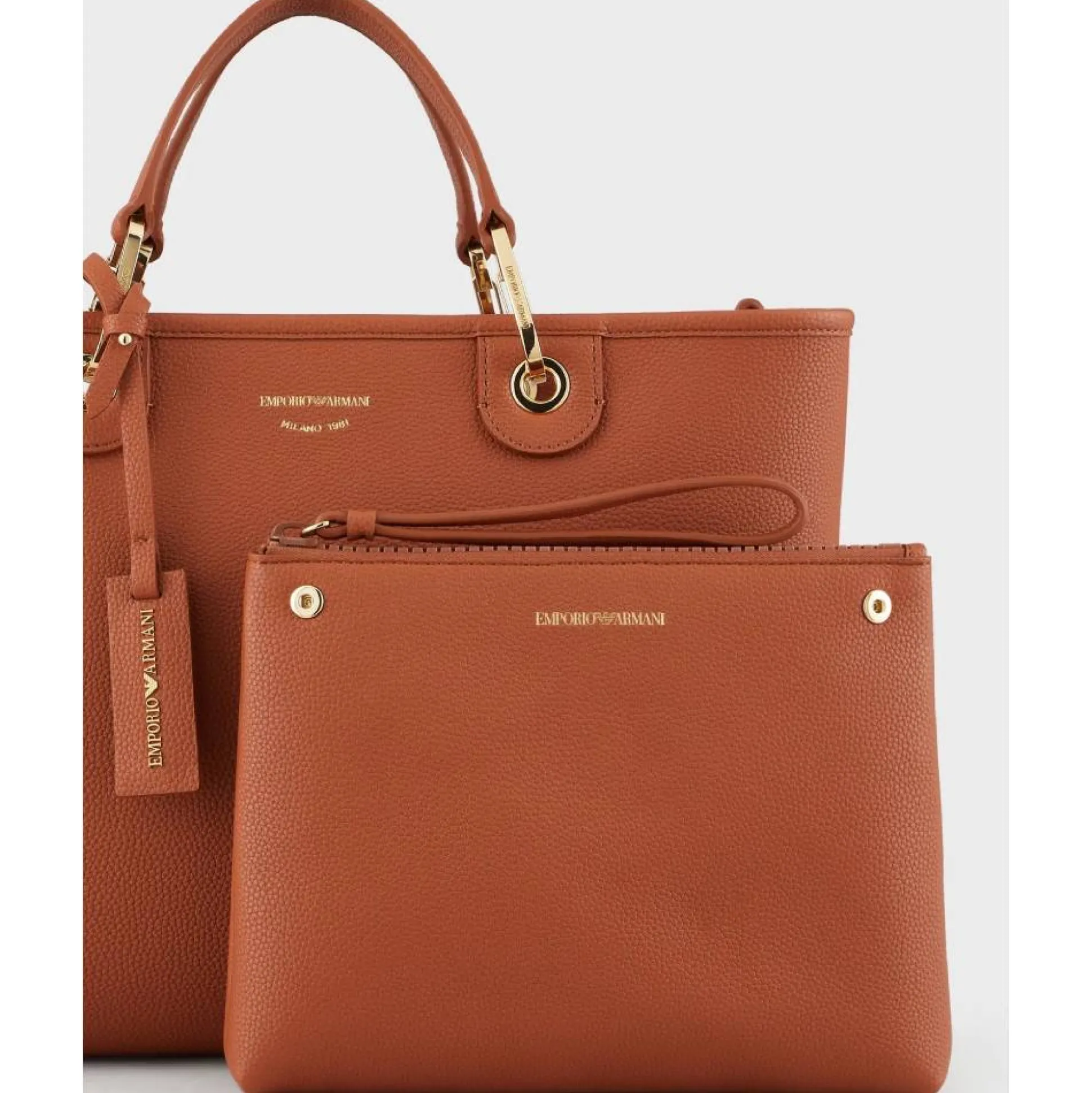 Emporio Armani Sac cabas moyen MyEA Bag bijouterie doree*Femme Sacs À Main
