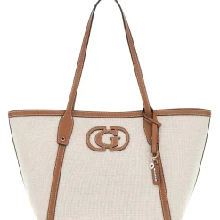 Guess Sac cabas porte epaule Sebina en coton*Femme Sacs Porté Épaule