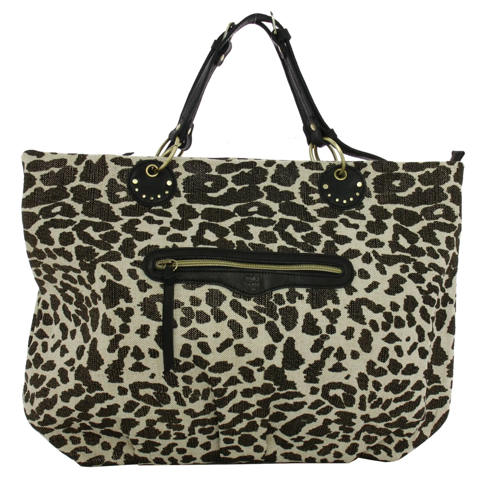 Mila Louise Sac cabas porte main Nica LP leopard*Femme Sacs Cabas