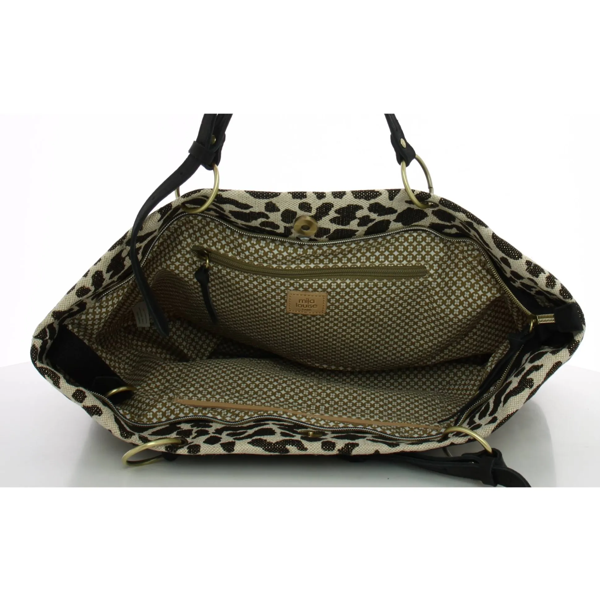Mila Louise Sac cabas porte main Nica LP leopard*Femme Sacs Cabas