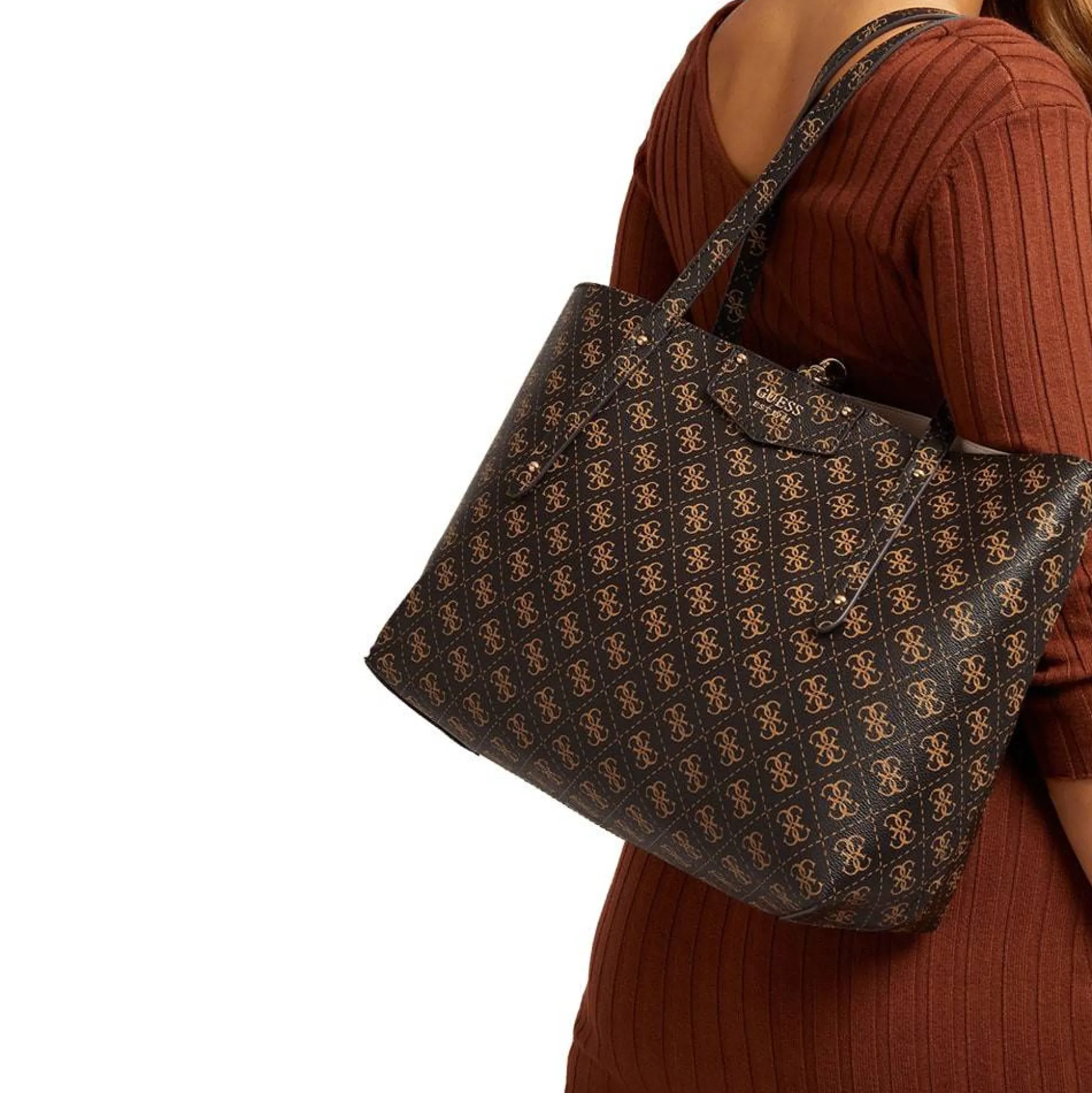 Guess Sac cabas reversible Brenton motif logo*Femme Sacs Cabas