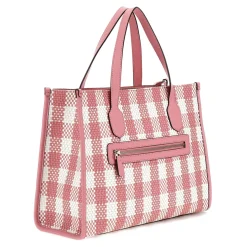 Guess Sac cabas Silvana imprime vichy*Femme Sacs Cabas|Sacs Porté Épaule