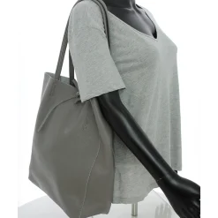 Marlon Firenze Sac cabas vertical cuir graine porte epaule*Femme Sacs Cabas