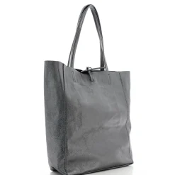 Marlon Firenze Sac cabas vertical en cuir metallise*Femme Sacs Cabas