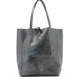 Marlon Firenze Sac cabas vertical en cuir metallise*Femme Sacs Cabas