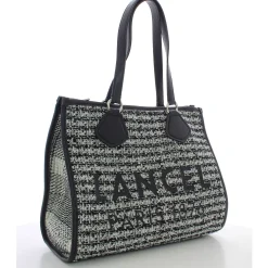 Lancel Sac cabas zippe effet tweed tartan L*Femme Sacs Cabas