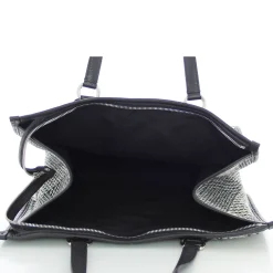 Lancel Sac cabas zippe effet tweed tartan L*Femme Sacs Cabas