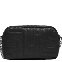 Lancel Sac camera zippe Midi-Minuit en cuir matelasse*Femme Sacs Bandoulière