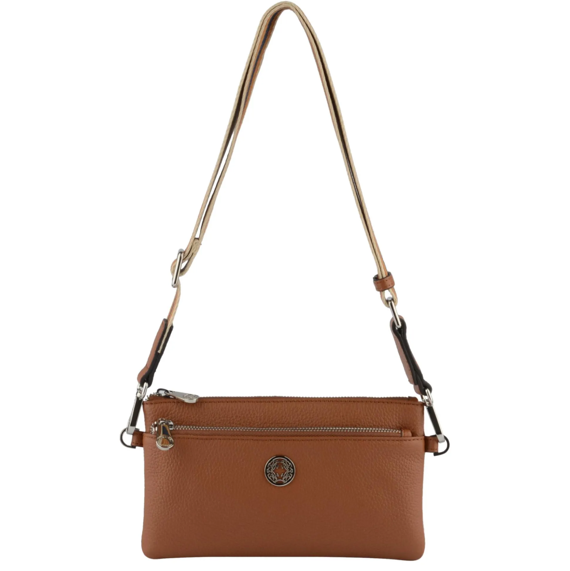 Francinel Sac Capucine en cuir avec bandouliere rayee*Femme Sacs Bandoulière