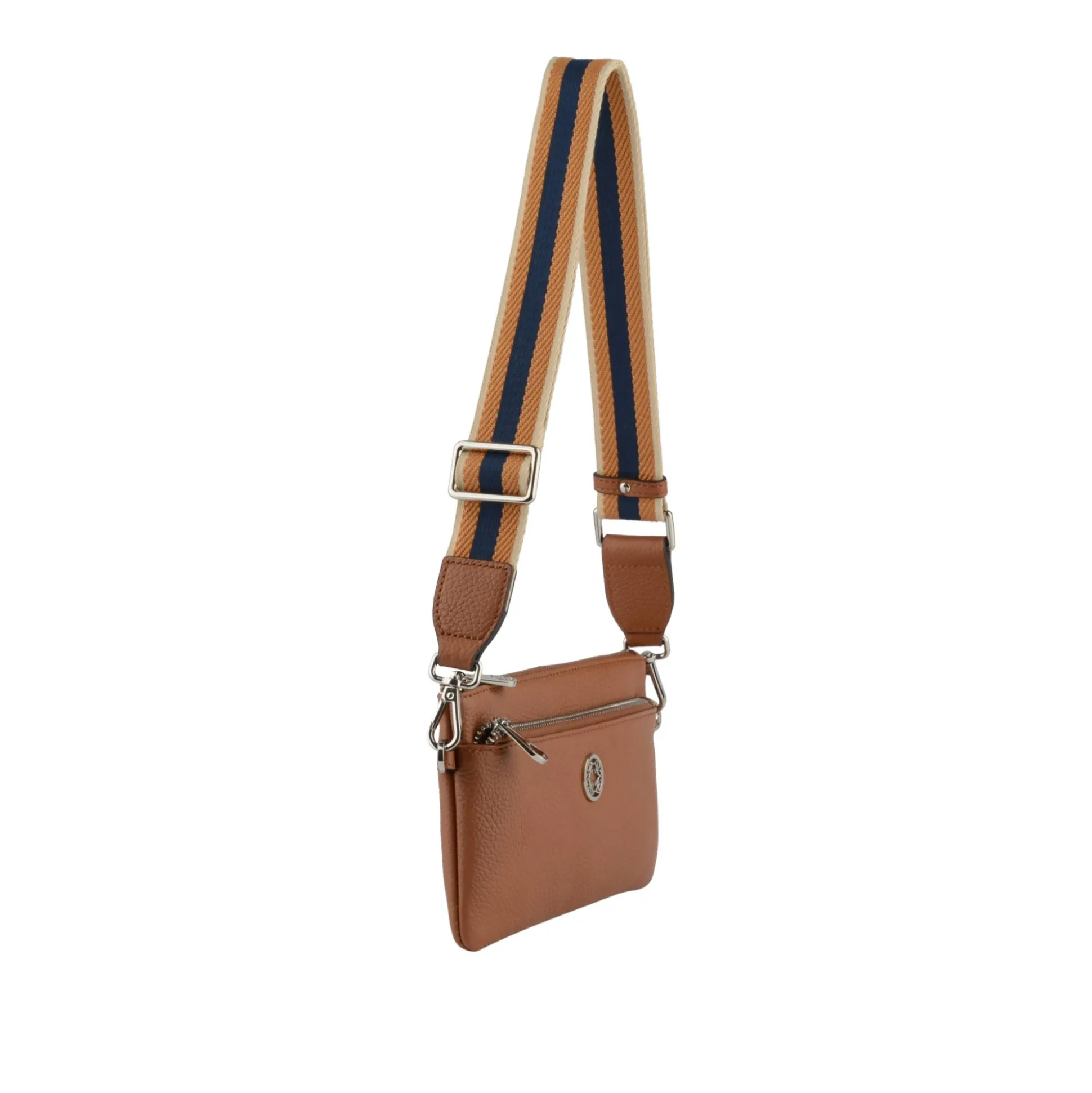 Francinel Sac Capucine en cuir avec bandouliere rayee*Femme Sacs Bandoulière