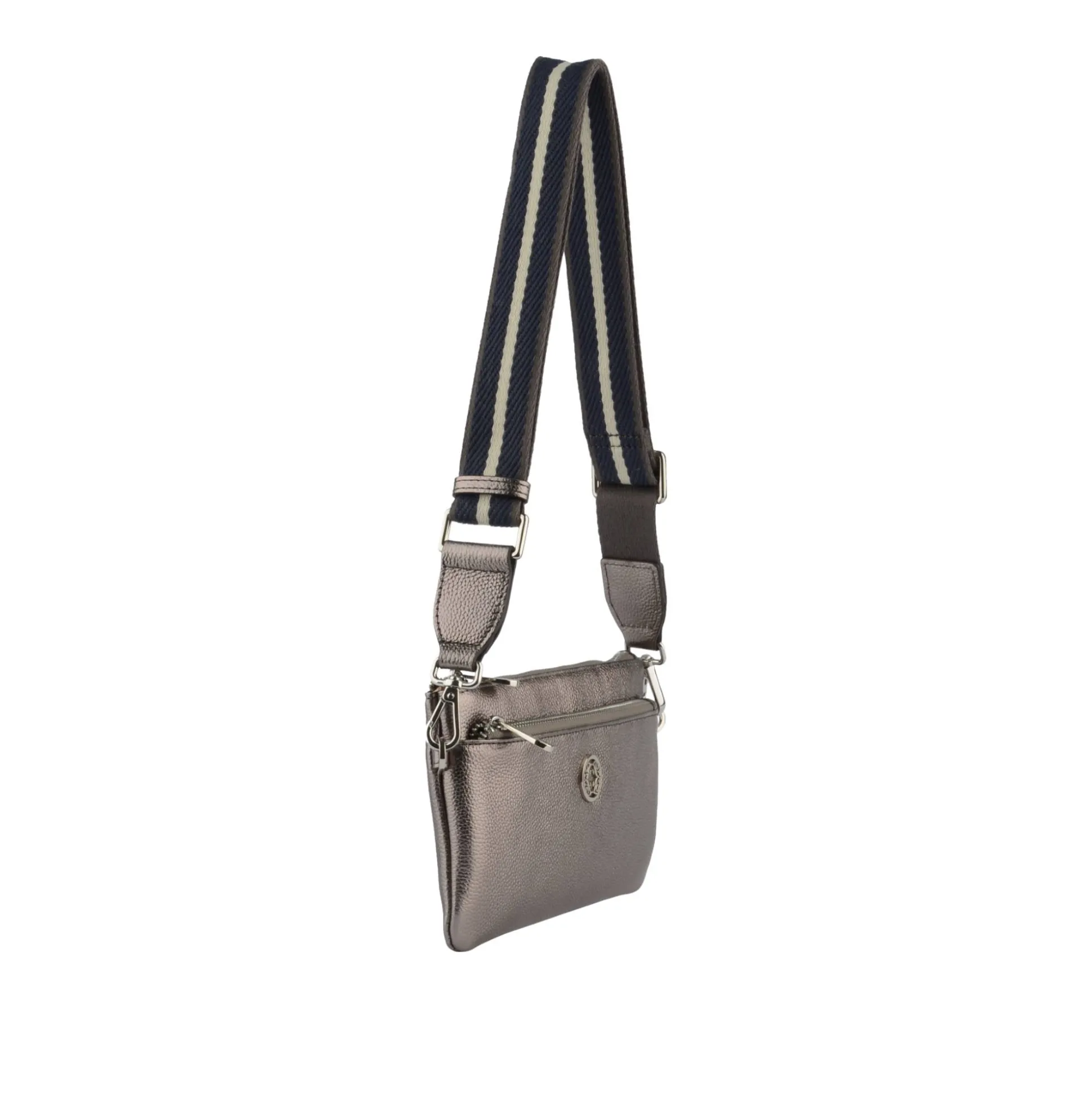 Francinel Sac Capucine en cuir avec bandouliere rayee*Femme Sacs Bandoulière