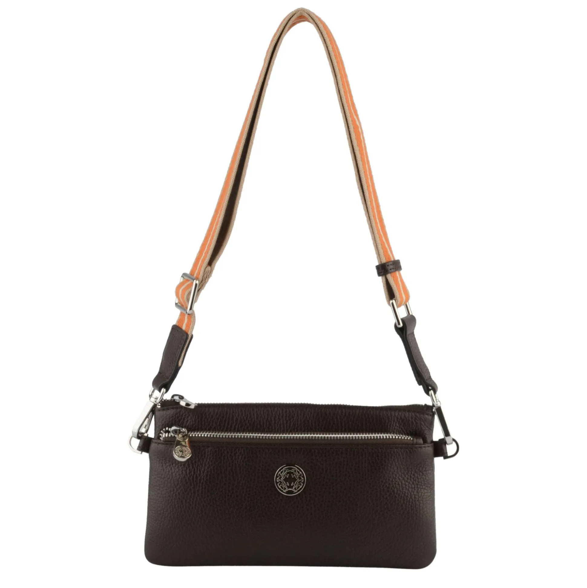 Francinel Sac Capucine en cuir avec bandouliere rayee*Femme Sacs Bandoulière