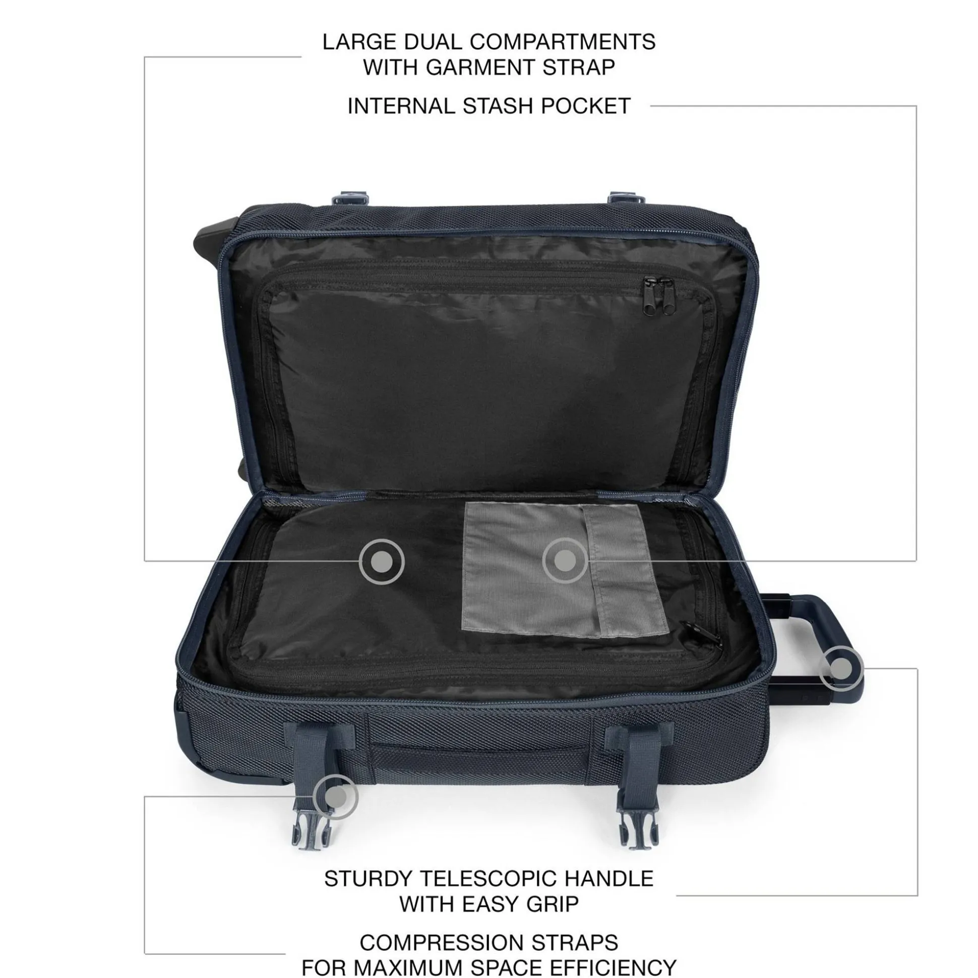 Eastpak Sac de voyage cabine Tranverz CNNCT S 51cm* Valises 2 Roues