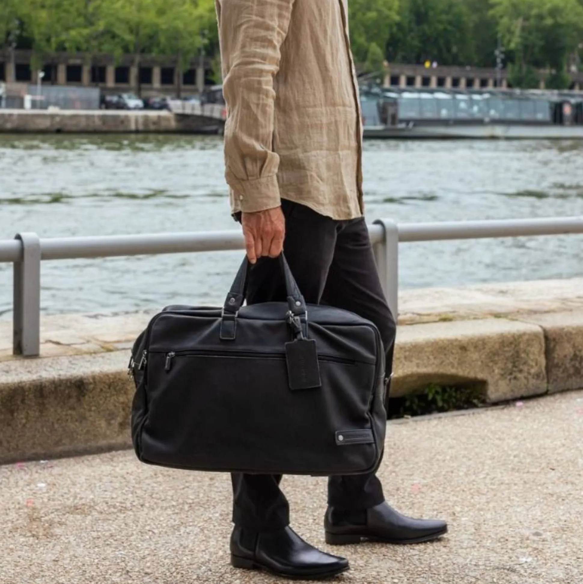 Arthur Aston Sac de voyage Oscar en cuir* Sacs De Voyage Sans Roulettes