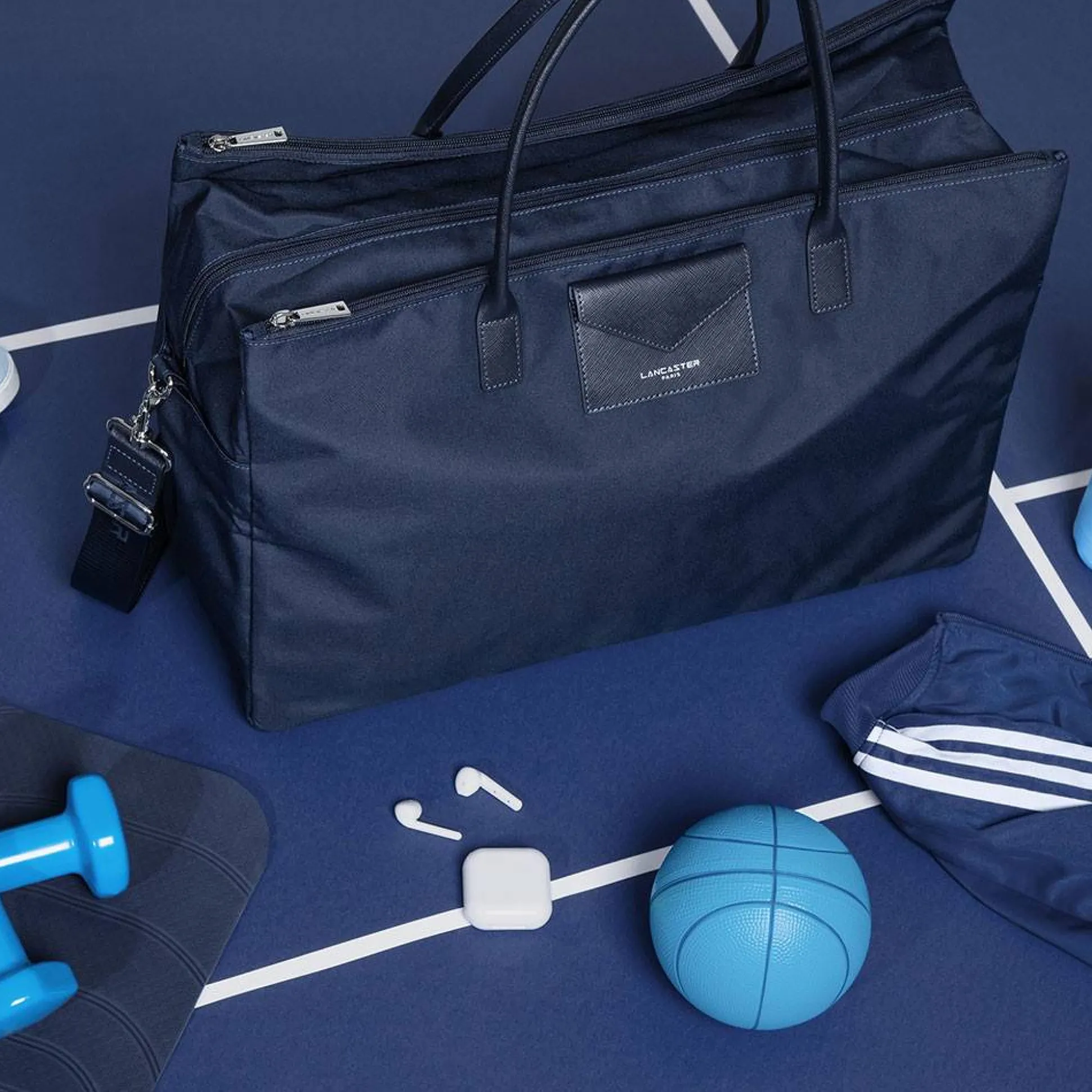 Lancaster Sac de voyage Smart KBA a bandouliere* Sacs Weekend