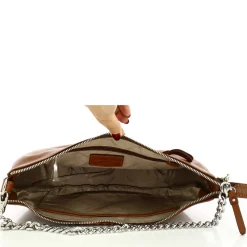 Gianni Conti Sac demi-lune a bandouliere cuir pleine fleur*Femme Sacs Bandoulière