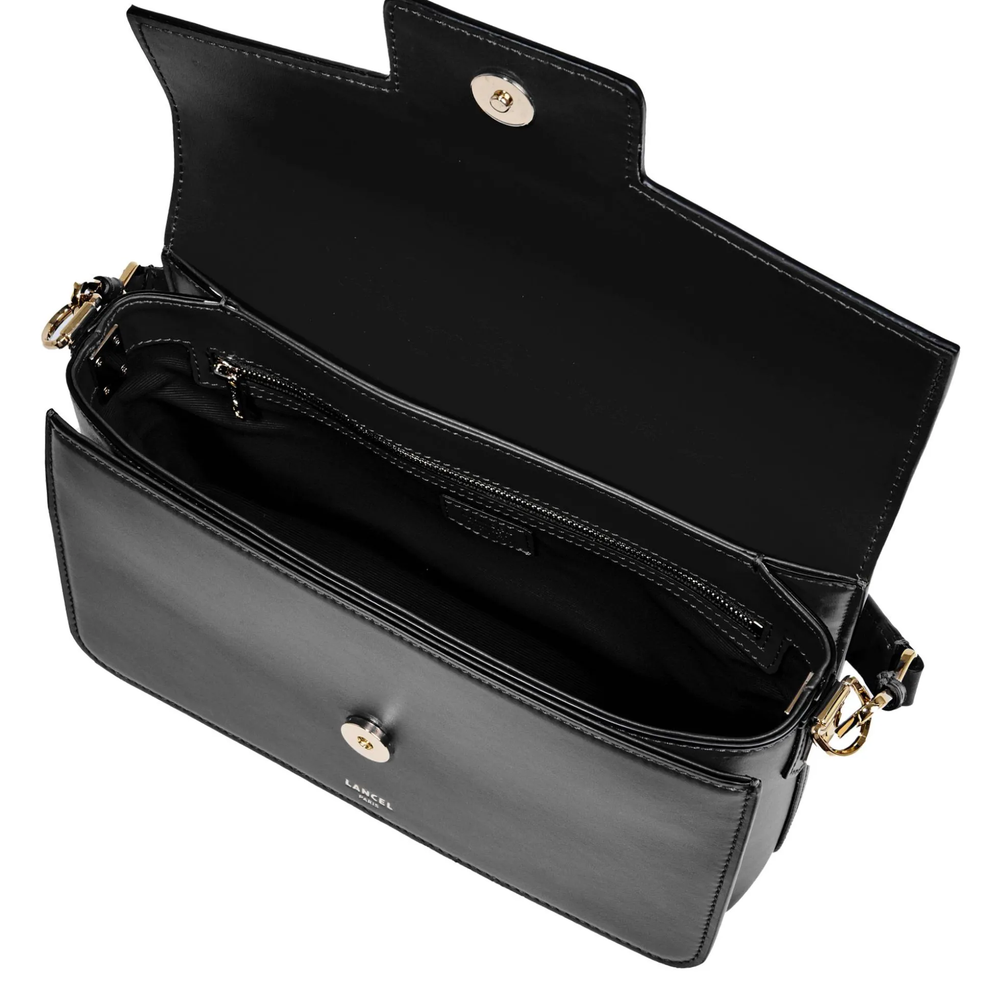 Lancel Sac epaule a rabat M Angele en cuir lisse*Femme Sacs Porté Épaule|Sacs Bandoulière