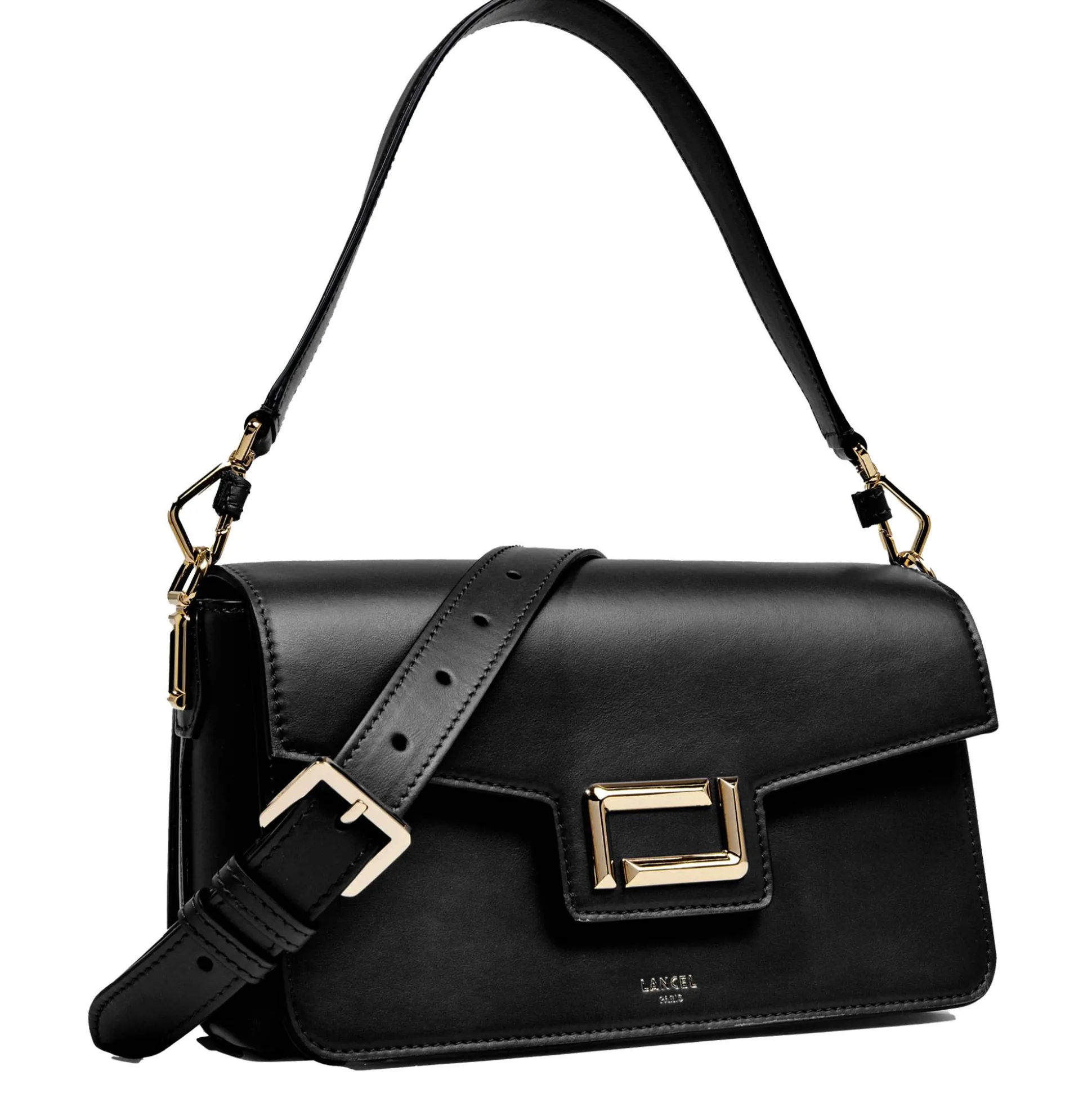 Lancel Sac epaule a rabat M Angele en cuir lisse*Femme Sacs Porté Épaule|Sacs Bandoulière