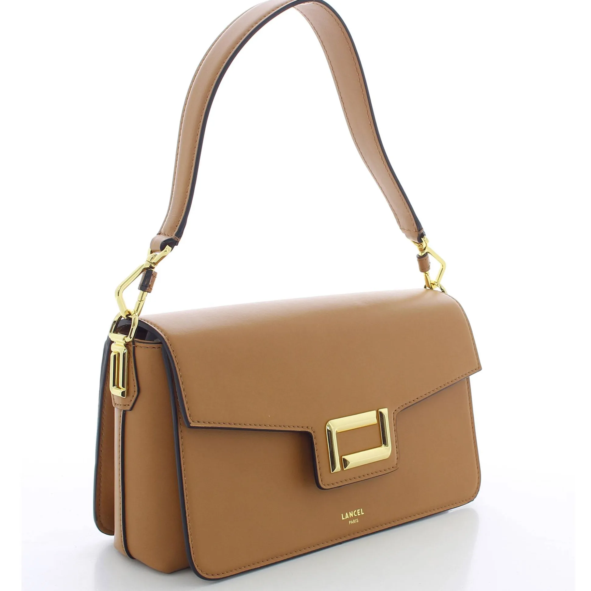 Lancel Sac epaule a rabat M Angele en cuir lisse*Femme Sacs Porté Épaule|Sacs Bandoulière
