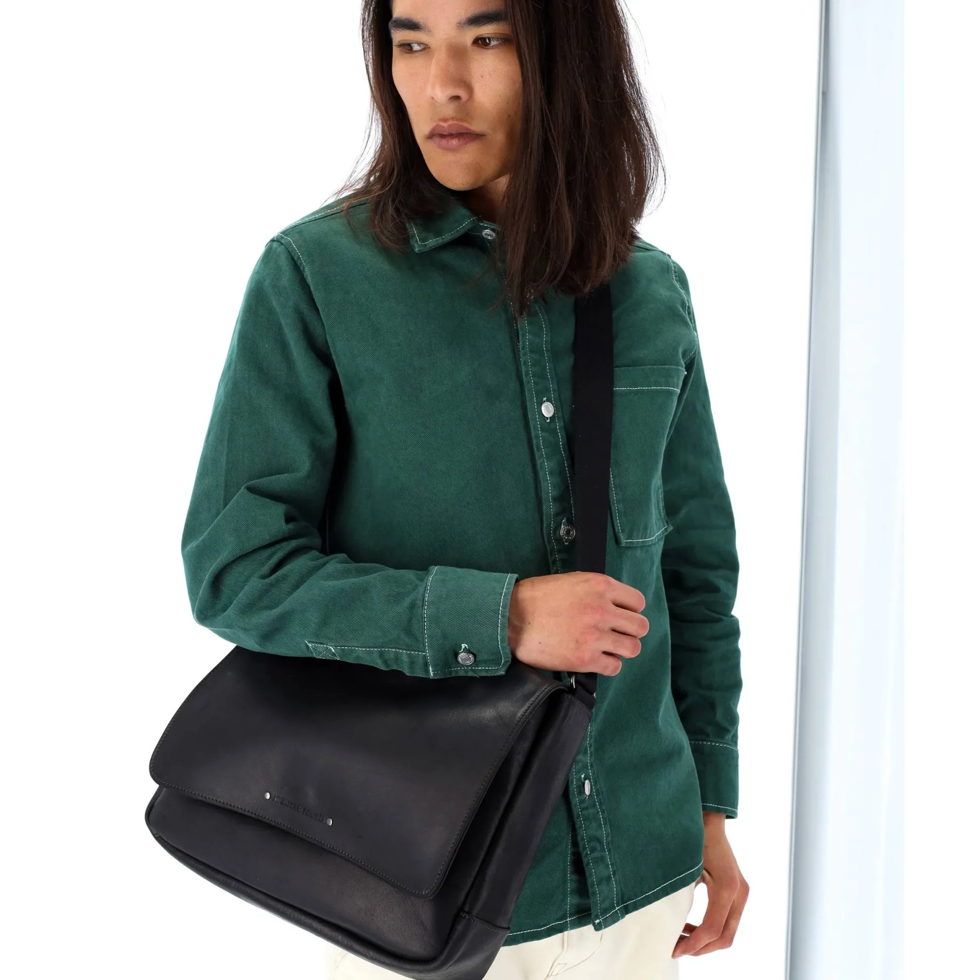 Les Ateliers Foures Sac gibeciere compact Pan Baroudeur*Homme Sacs Besace